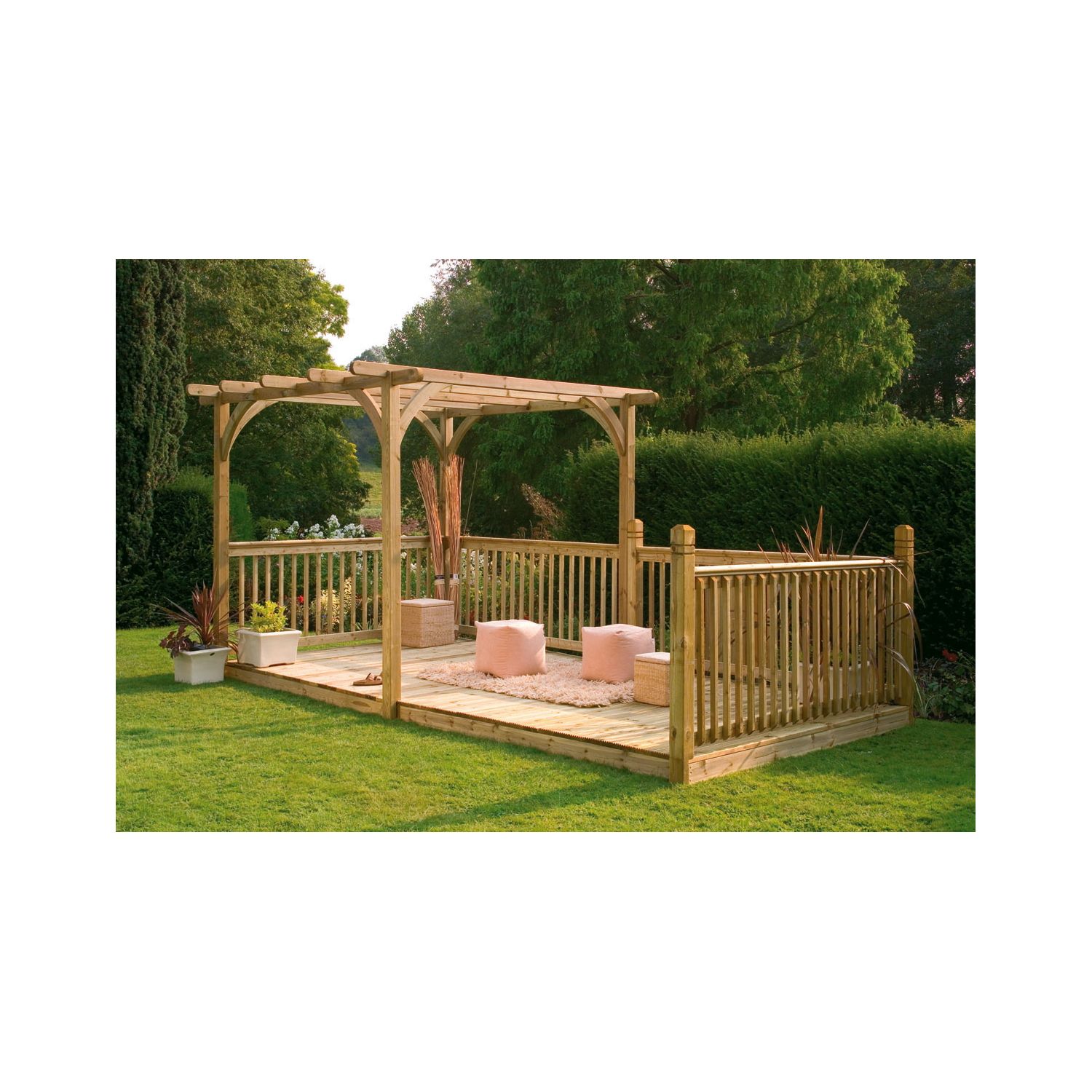 Forest Ultima 16' x 8' (Nominal) Flat Pergola & Patio Deck Kit (39993)