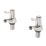Refurb  Commercial Chrome  91.5mm Lever 2 Tap Holes Bath Pillar Tap