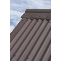 Corrugated Bitumen Roof Sheet Brown 2000mm x 2.2mm x 930mm 5 Pack