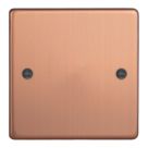 Varilight  1-Gang Blanking Plate Brushed Copper