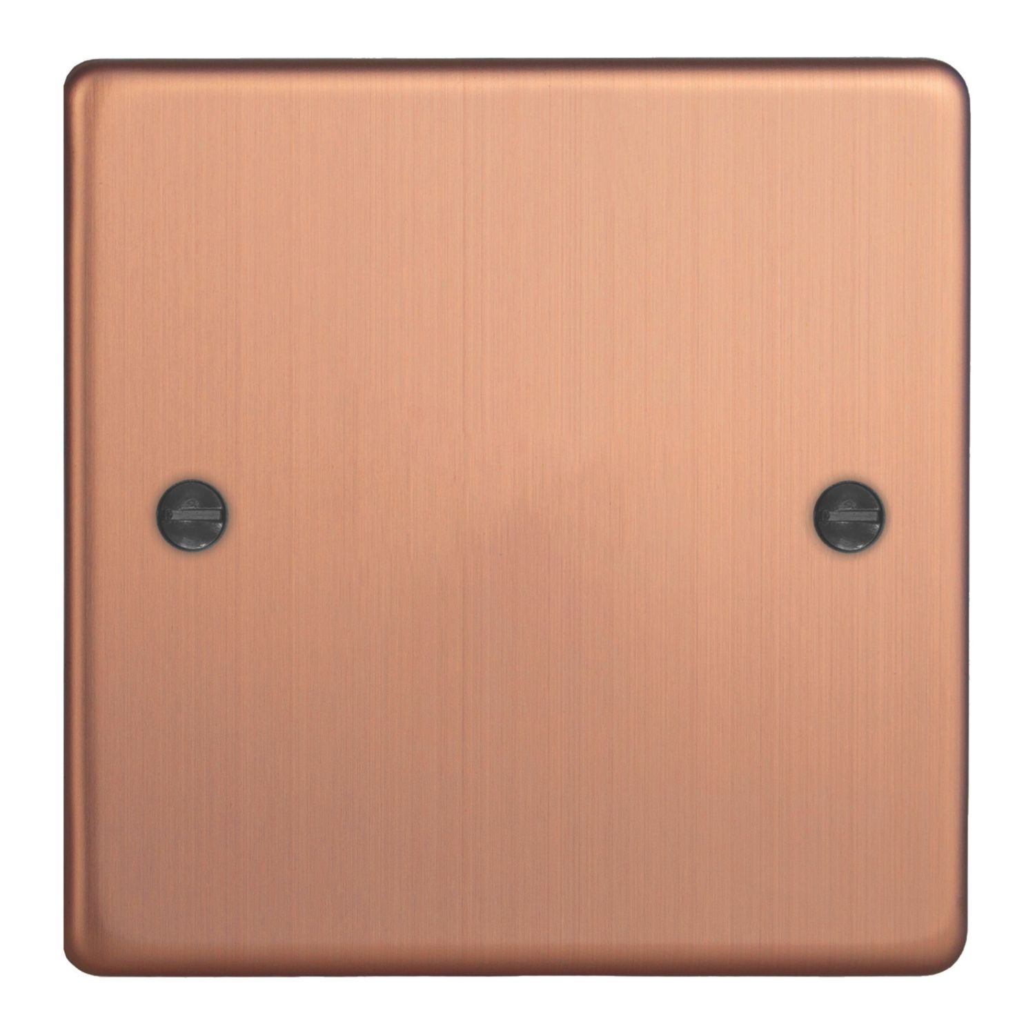 Varilight 1-Gang Blanking Plate Brushed Copper (399EA)