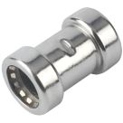 Tectite Sprint  Chrome-Plated Copper Push-Fit Equal Coupler 15mm