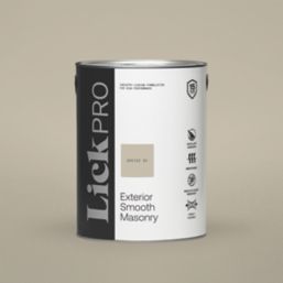 LickPro 5Ltr Smooth Greige 01 Masonry Paint