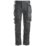 Snickers 6241 Stretch Trousers Grey/Black 41" W 32" L