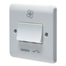 Crabtree Instinct 10A 1-Gang 3-Pole Fan Isolator Switch White