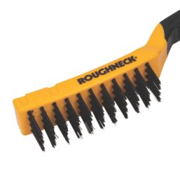 Roughneck Soft-Grip Carbon Steel Wire Brush