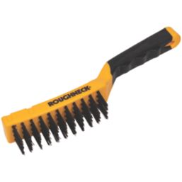 Roughneck Soft-Grip Carbon Steel Wire Brush