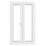 Crystal  White Triple-Glazed uPVC French Door Set 2055mm x 1190mm