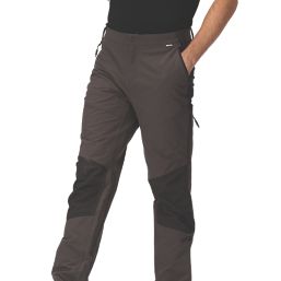 Regatta Questra V Work Trousers Ash/Black 34" W 32" L