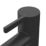 Swirl Bonda Black 136mm Cloakroom Round Head Mono Basin Mixer Tap  With Waste
