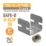 D-Line Safe-D30 U Clip  Fire Rated Steel Cable Clips 25/30mm 100 Pack