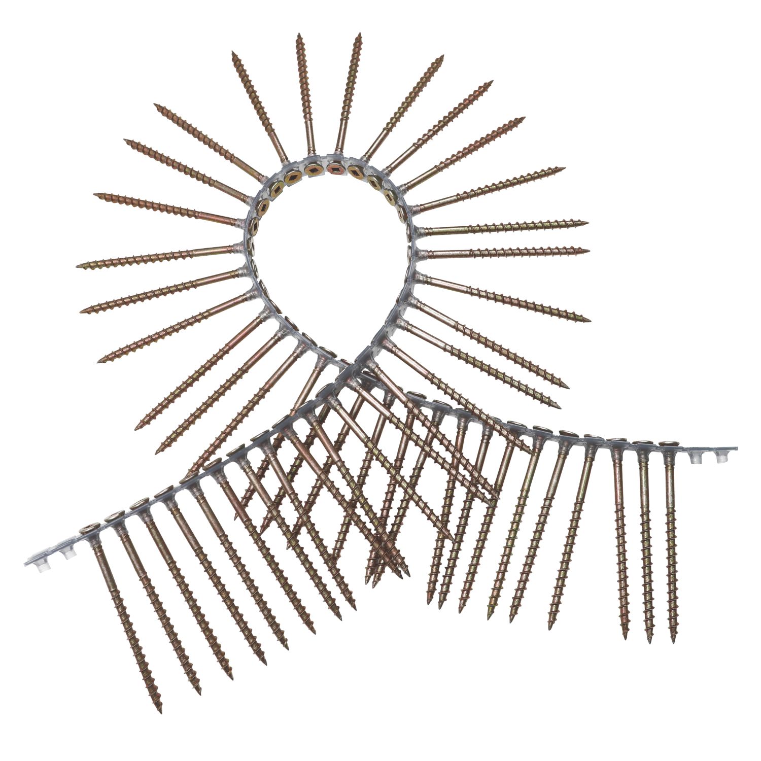 Senco Square Countersunk Coarse Thread Collated Thread Cutting Flooring Wood Screws 4.2mm x 55mm 1000 Pack (399PG)