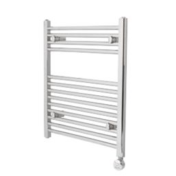 Towelrads 691mm x 600mm 512BTU Chrome Flat Electric Towel Radiator