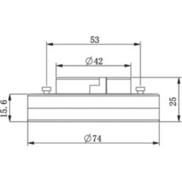 Sylvania ToLEDo Microlynx V2 840 SL GX53 Capsule LED Light Bulb  650lm 6.5W