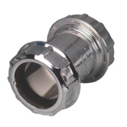 FloPlast CW08 Compression Uni Waste Coupler Chrome 40mm x 40mm