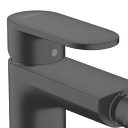 Hansgrohe Vernis Blend Matt Black 126mm Mono Bidet Mixer Tap  With Pop-Up Waste