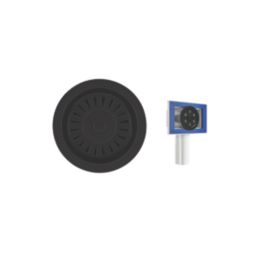 ETAL Sink Strainer Waste with Overflow Matt Black 90mm