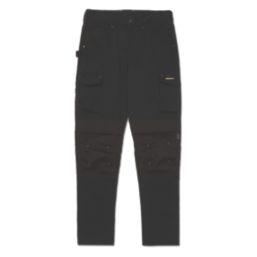 CAT Nexus Knee Pocket Stretch Work Trousers Black 42" W 34" L