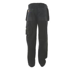 DEWALT Logan Pro-Stretch Work Trousers Black 30" W 31" L