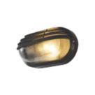 Zink Eyelid Outdoor Oval Bulkhead Black