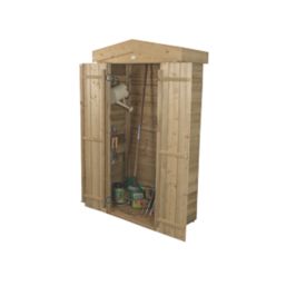 Forest  3' x 1' 6" (Nominal) Apex Overlap Timber Garden Store