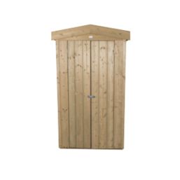 Forest  3' x 1' 6" (Nominal) Apex Overlap Timber Garden Store