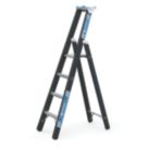 Zarges Aluminium 1.74m 4 Step Platform Step Ladder