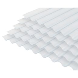 Radmat Building Materials  Corrugated PVC Roof Sheet Clear 2440mm x 1.3mm x 762mm 5 Pack