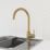 Swirl Elbe Tap Brushed Brass