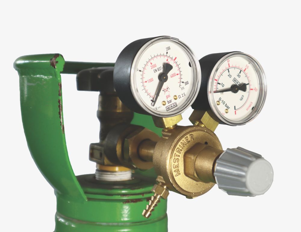 Argon CO2 Disposable Gas KIT Bottle MIG TIG Welding w/Regulator Gauge + Hose (CO2 100