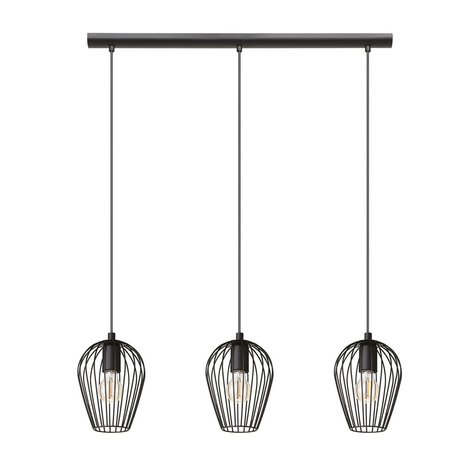 Eglo Newtown 3-Light Pendant Black (400PL)