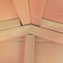 Shire  6' 6" x 6' (Nominal) Apex Timber Shed with Log Store