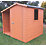 Shire  6' 6" x 6' (Nominal) Apex Timber Shed with Log Store