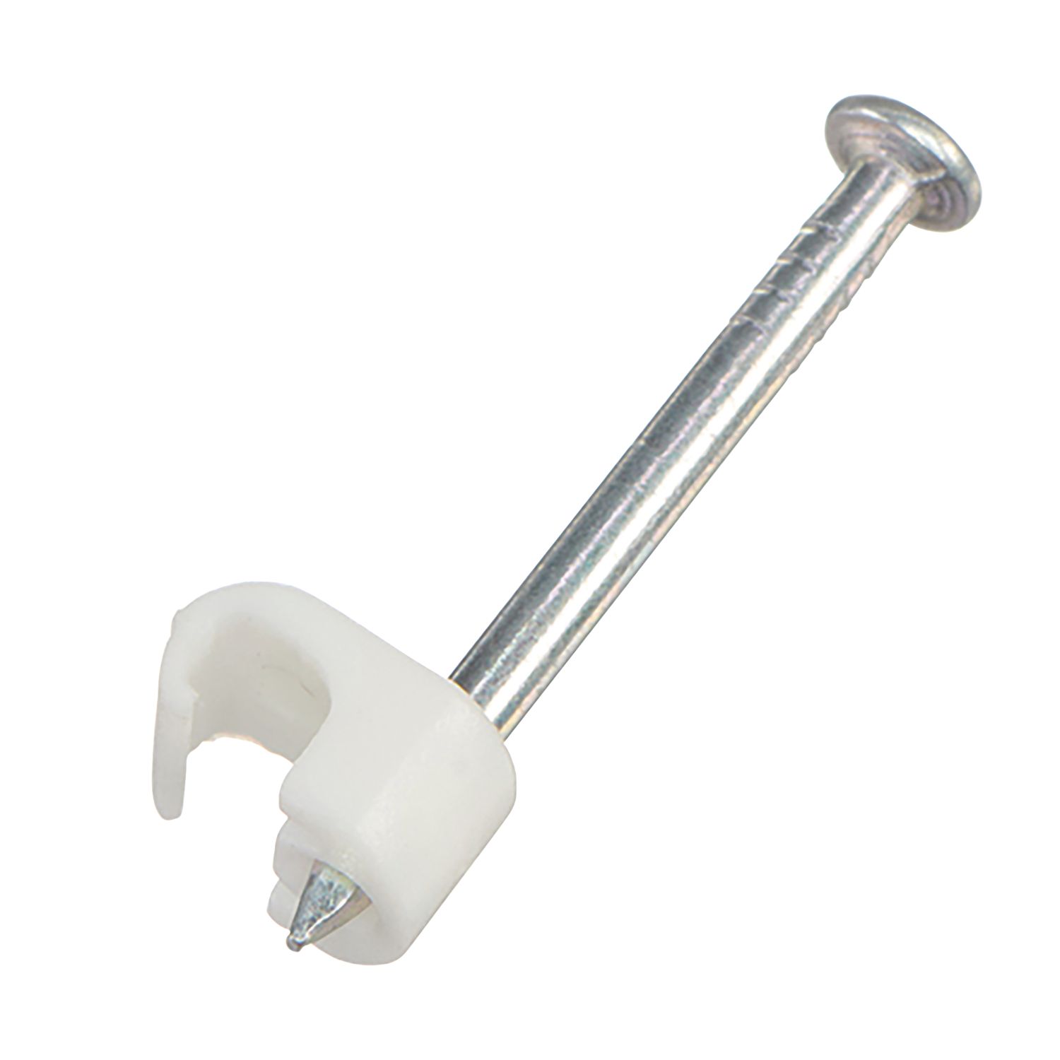 Vimark White Round Cable Clips 3-5mm 100 Pack (400VT)