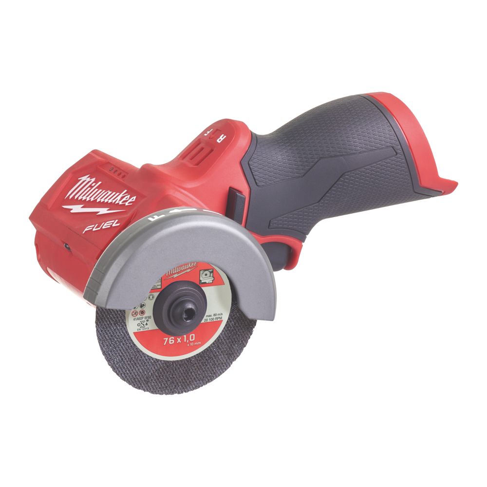 Milwaukee M12FCOT 0 FUEL 76mm 12V Li Ion RedLithium Brushless Cordless Cut Off Tool Bare Screwfix