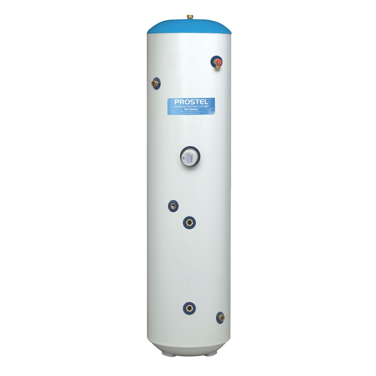 RM Cylinders Prostel Indirect Slimline Unvented Hot Water Cylinder 60Ltr (4018F)
