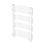 Flomasta U-Shape 760mm x 500mm 1402BTU White Vertical Designer Radiator