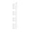 Flomasta U-Shape 760mm x 500mm 1402BTU White Vertical Designer Radiator