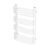 Flomasta U-Shape 760mm x 500mm 1402BTU White Vertical Designer Radiator