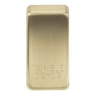 Knightsbridge 'TUMBLE DRYER' Switch Cover Brushed Brass