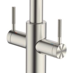 Clearwater Topaz U-Spout Monobloc Mixer Tap Brushed Nickel PVD