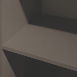 Spacepro  5-Shelf Tower Unit with Hanger Bar Stone Grey 450mm x 2100mm