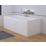 Highlife Bathrooms Halite Adjustable Front Bath Panel 1600mm Gloss White 2 Pieces