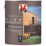 V33 2.5Ltr Charcoal Satin Water-Based Wood Stain