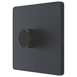 British General Evolve 1-Gang 2-Way LED Dimmer Switch  Grey with Black Inserts