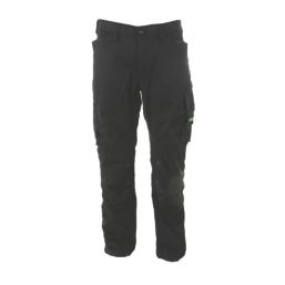 Apache Bancroft Work Trousers Black/Grey 40" W 31" L