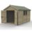 Forest Timberdale 8' 6" x 12' (Nominal) Apex Tongue & Groove Timber Shed with Base & Assembly
