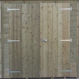 Forest Timberdale 8' 6" x 12' (Nominal) Apex Tongue & Groove Timber Shed with Base & Assembly