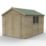 Forest Timberdale 8' 6" x 12' (Nominal) Apex Tongue & Groove Timber Shed with Base & Assembly