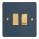 Varilight  13A Switched Fused Spur  Midnight Blue with Colour-Matched Inserts